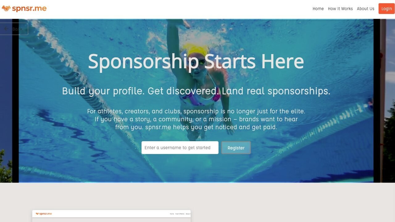 spnsr.me website screenshot